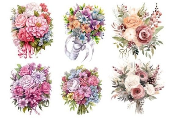 Download Watercolor Wedding Flowers Bouquet - Watercolor wedding flowers Collection