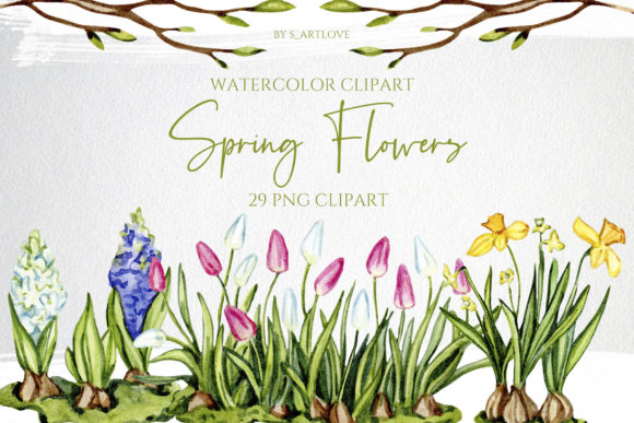 Download Watercolor Garden Flowers Clipart - Garden flowers clipart Collection