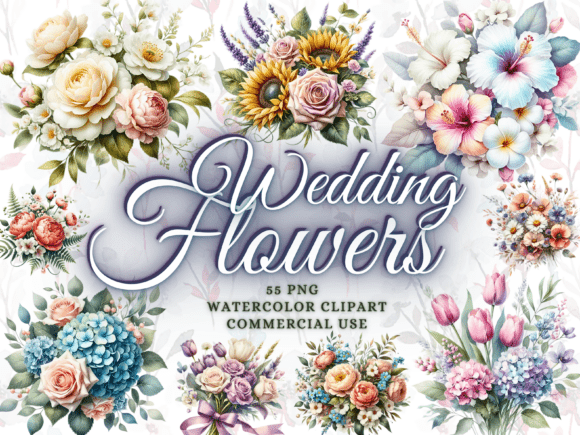 Download Watercolor Wedding Flowers Clipart Png - Watercolor wedding flowers Collection
